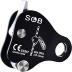 Climbing Descender Ascender Belay Device Self Locking Fall Protection Rappel Equipment Rope Grip for 8-13mm Rope for