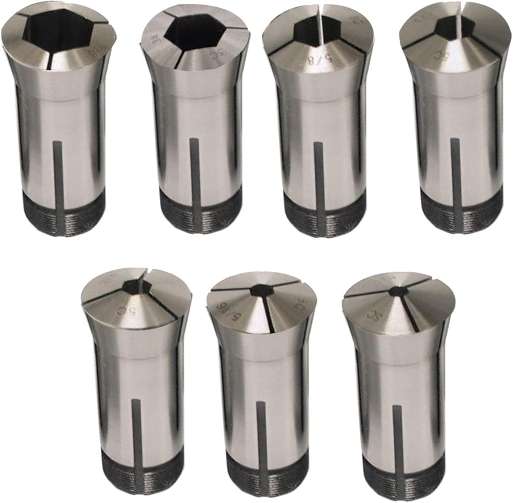 7pcs 5C Hex Collet Set for Automatic Lathes CNC Lathes