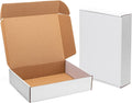 Shipping Boxes 13x10x3 Inches 20 Pack White Corrugated Cardboard Mailing Box for Small Business, Tab Locking