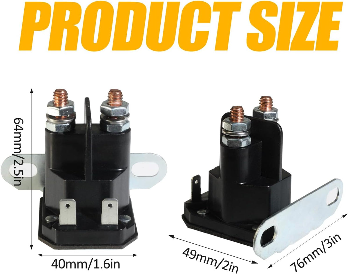 AM138068 12V Starter Solenoid Fit for Trombetta John Deere MTD Cub Cadet Lawn Tractor Replaces 435-151 725-04439