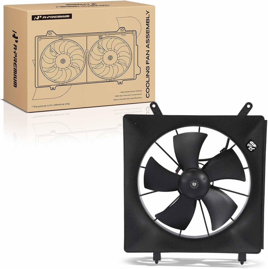 A-Premium Left Engine Radiator Cooling Fan Assembly