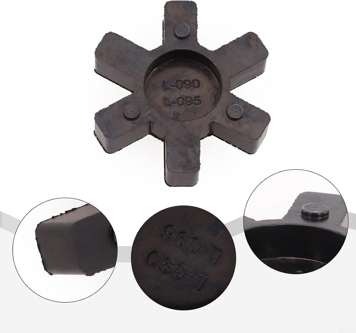 Urethane Flexible Spider Center Insert L095 Black