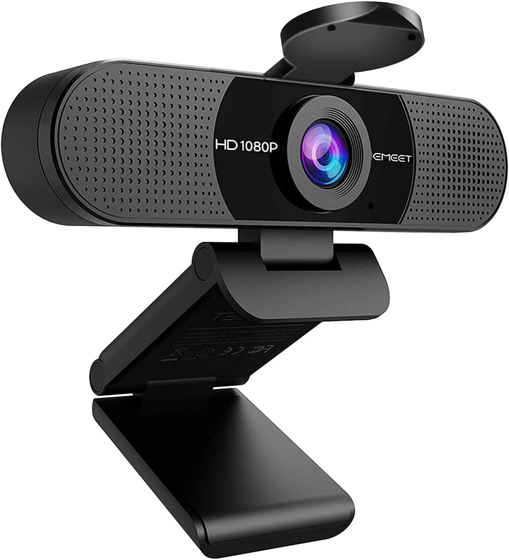 1080P Webcam with Microphone, C960 Web Camera, 2 Mics Streaming Webcam, 90°FOV Computer Camera, Plug and Play USB Web