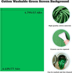 Green Screen Backdrop Kit, 6.5x5 Ft FT T-Shape Stand for Photography | Portable Green Screen Kit,4 Clamps, Carrying