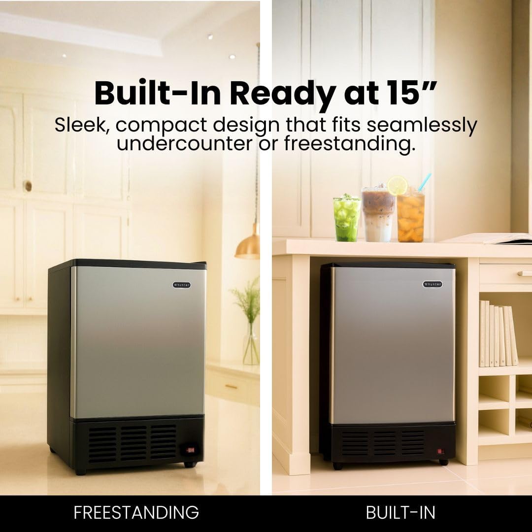 Built-In Stainless Steel Ice Maker, Undercounter, UIM-155