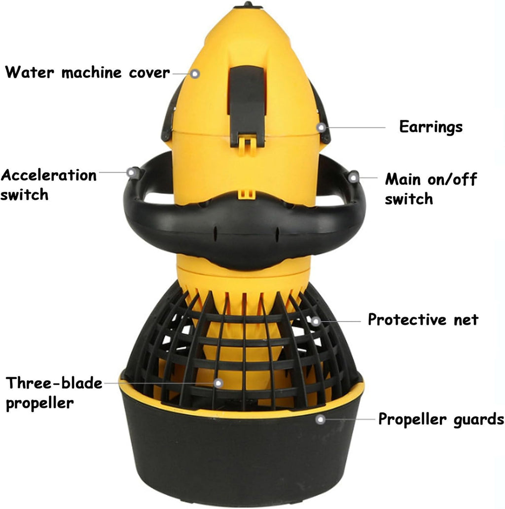 Underwater Sea Scooter Scuba Diving Swimming Boosters for Adults Explorer, Lead-Acid Batteries Lake Ocean Pool Under