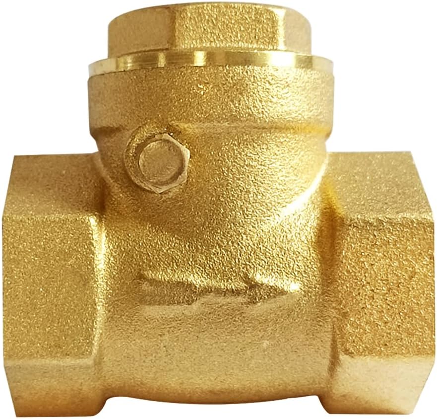 Uenede Brass 1/2 Inch Horizontal Swing Check Valve, 1PCS