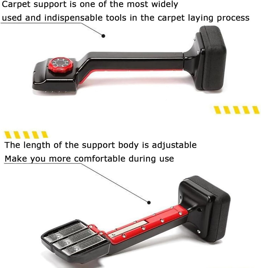 Carpet Stretcher & Knee Kicker Kit - Heavy Duty Zero-Wrinkle Tool for Commercial Flooring Installation - Includes