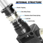 TAILONZ 1/4" OD SCF-1/4 Air Flow Control Valve Push-to-Connect Fitting 5PCS