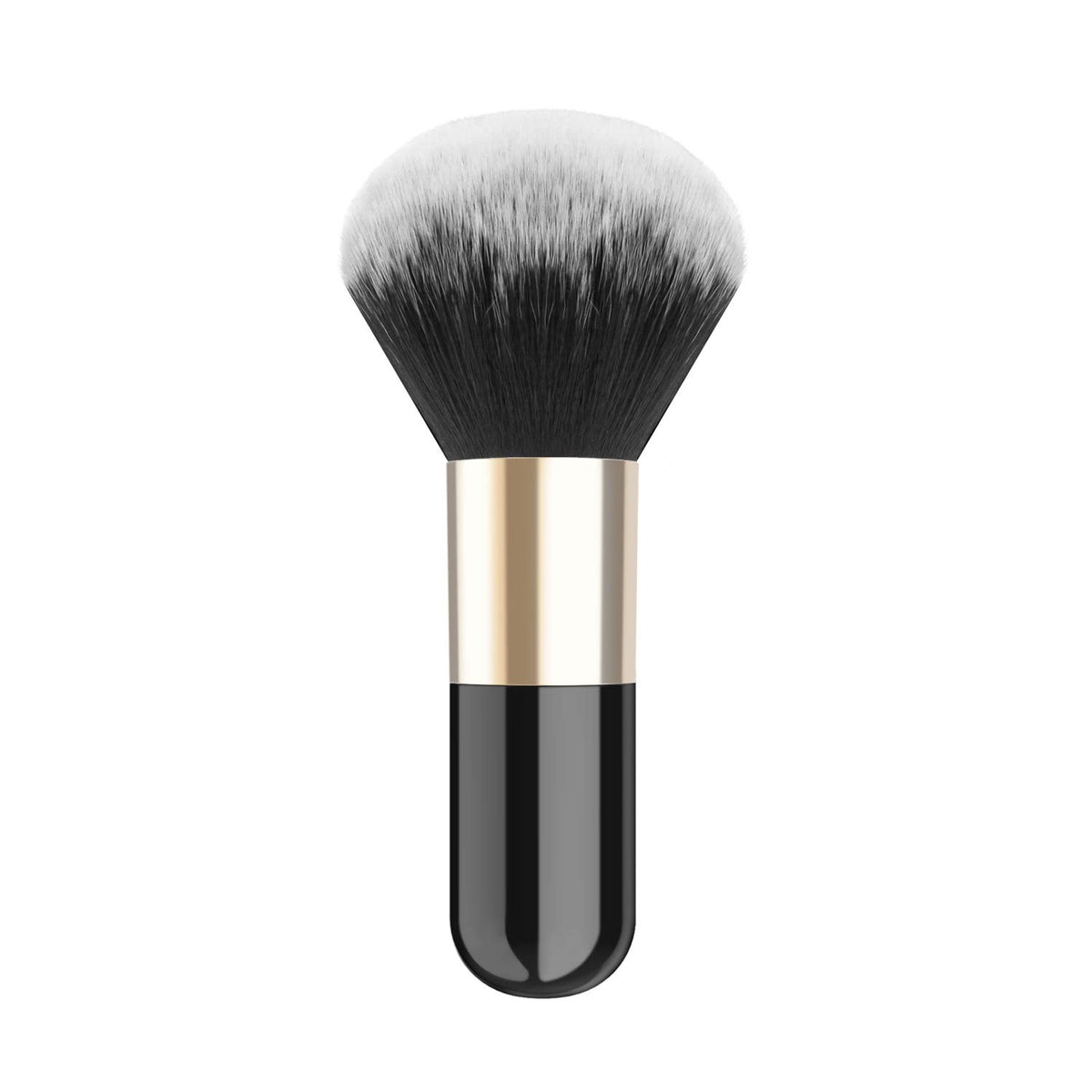 Powder Makeup Brush, Black & Gold