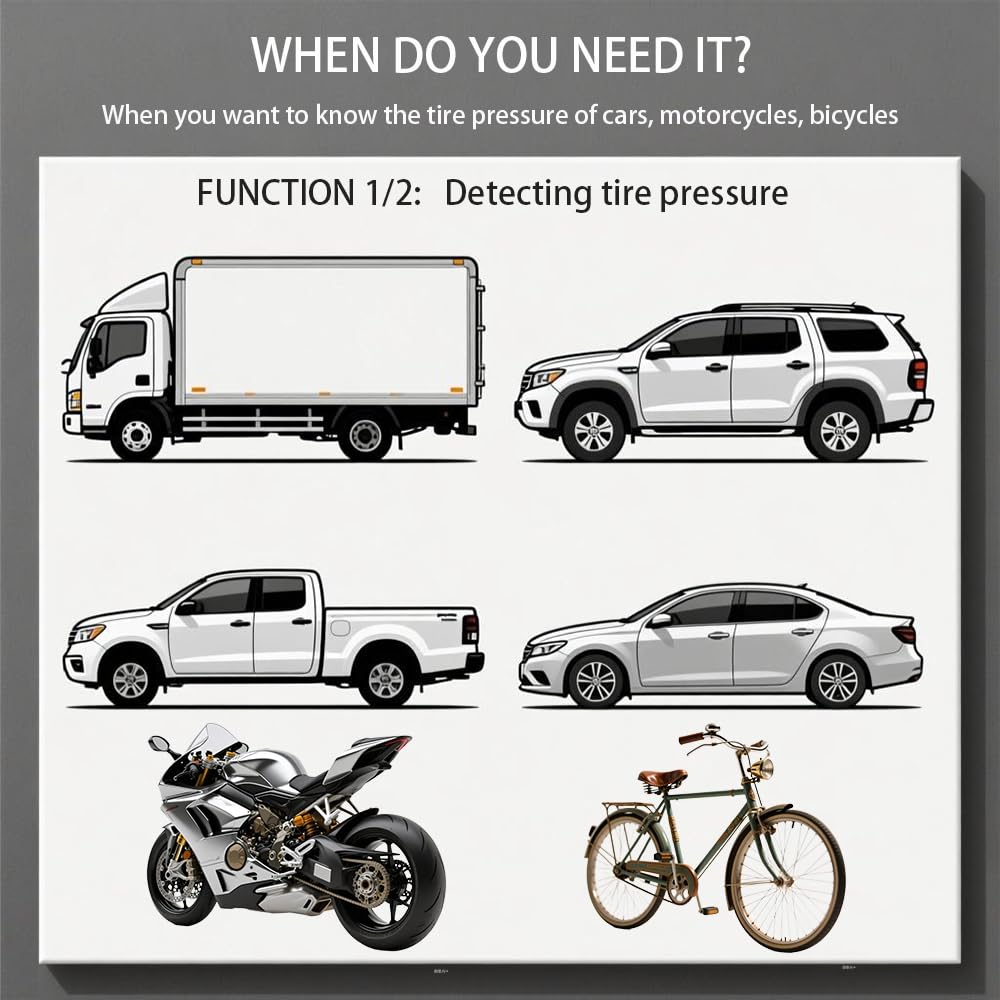 TPMS Reset Tool for GM with 150 PSI Digital Tire Pressure Gauge, Quick Relearn Tire Sensor, Compatible with for Buick