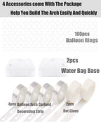 7.2ft Gold Metal Circle Balloon Arch Kit