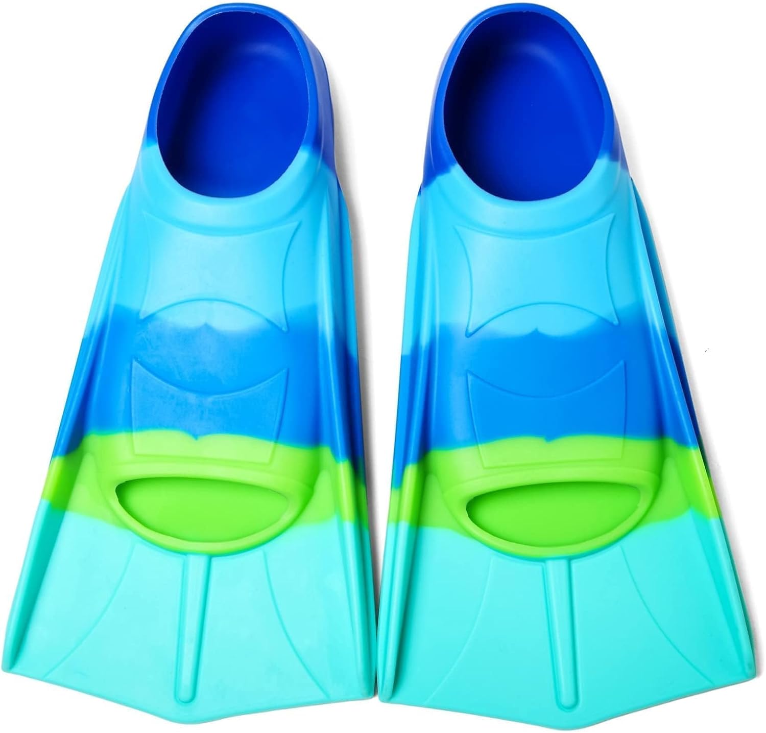 Kids Swim Fins Youth Short Blade Swimming Training Flippers | Snorkeling Diving Travel Size Fins for Children Girls