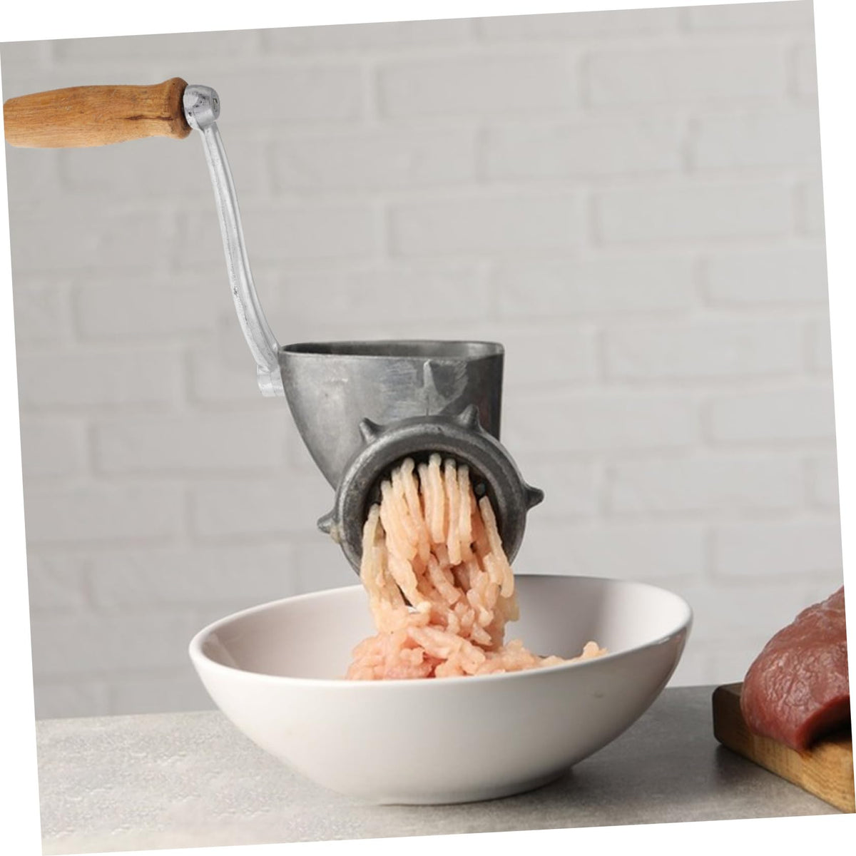 Cabilock Manual Meat Grinder Handle Hand Crank Replacement for Meat Grinder Manual Sausage Stuffer and Food Processing Easy Install Smooth Grip 6.22 X 3.93 X 0.98 in 1 pc
