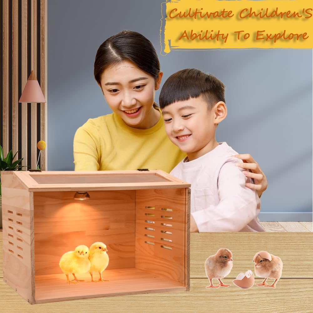 Brooder Box for Chicks, Chicken Brooder Box, Chicken Heater, Poultry Brooder with Heaters for Baby Chicks, Ducks