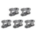 uxcell 5Pcs #80 Chain Offset Half Link Roller, 1" Pitch Carbon Steel, Standard Chain End Connector Split Links for 16A Chain