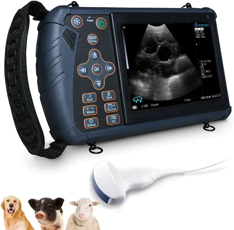 S1 Veterinary Ultrasound Machine for Pregnancy Portable Vet Handheld Scanner B-Ultra Sound with 3.5Mhz Convex Probe