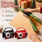 Wrapping Paper Cutter & Tape Dispenser Dual Use,Gift Wrap Cutter Tool