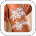 Wedding Garter for Bride White Pearls Garter Belt for Women