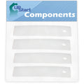 4x WE1M504 Dryer Front Drum Slide for General Electric DWXR485EB0WW