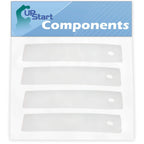 4x WE1M504 Dryer Front Drum Slide for General Electric DWXR485EB0WW