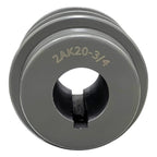 C CLINK 2AK20-3/4 Double Groove Pulley/Sheave,2.00"OD 3/4" Bore,for A, 3L & 4L (A & AX) V-Belts, Cast Iron,AK Fixed Bore Pulley,Grey