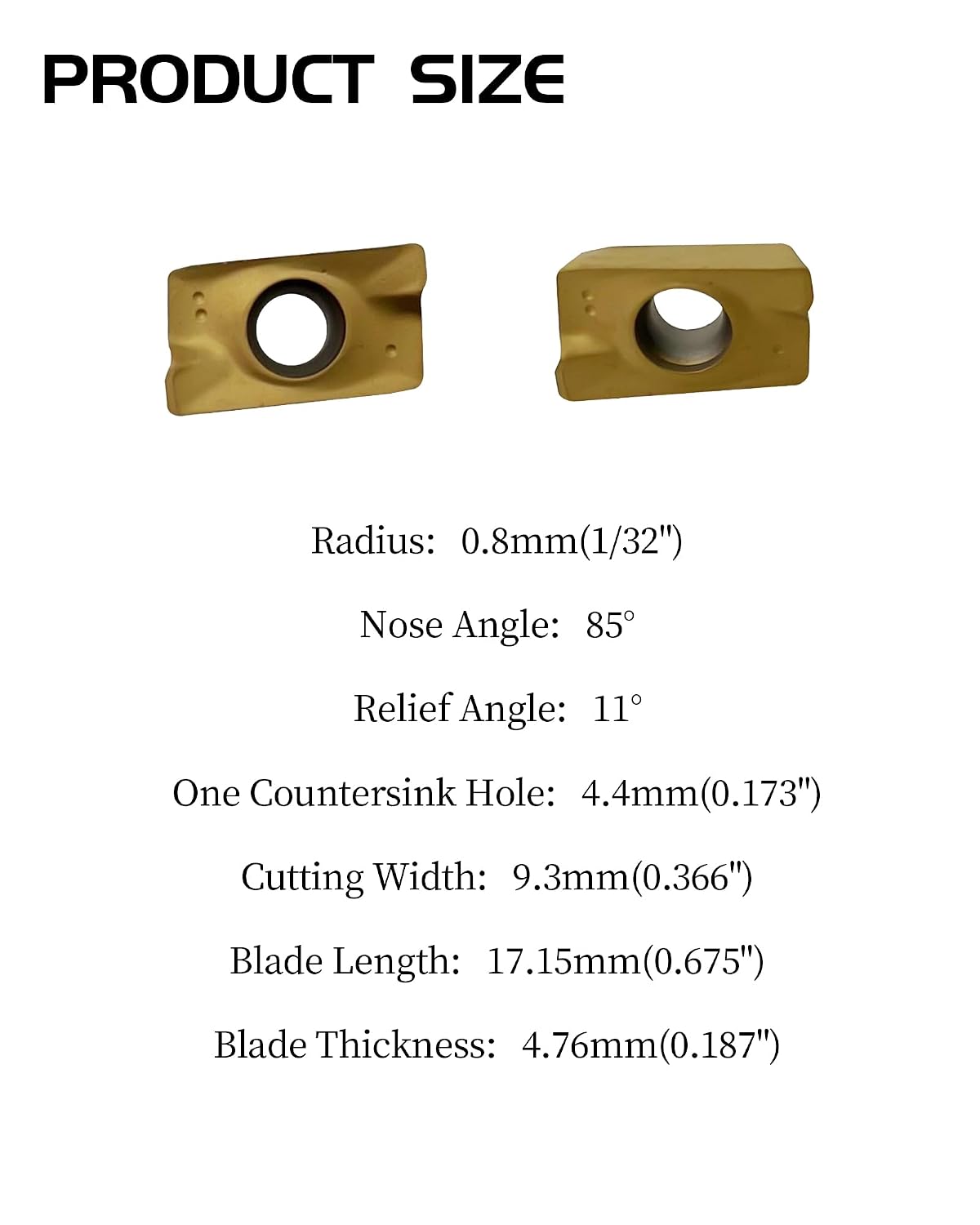 APMT1604PDER-M2 Carbide Milling Inserts, Indexable Milling Inserts