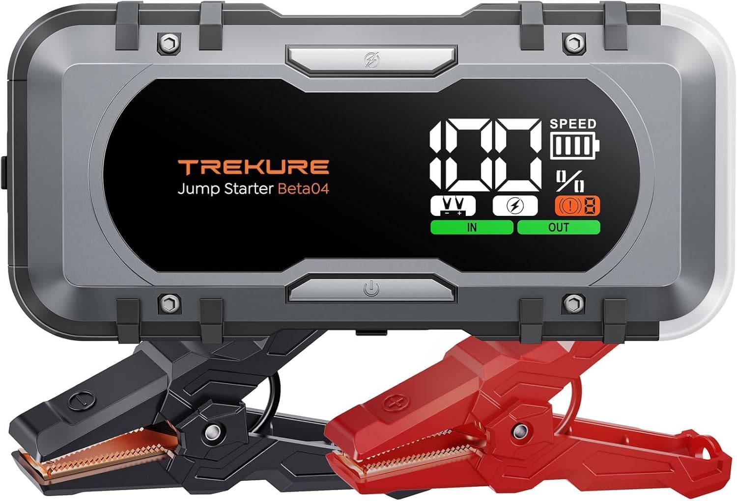 8000A Car Battery Jump Starter, Battery Jumper Starter Portable (All Gas/12L Diesel), 27000mAh 65W Charging Jump Box