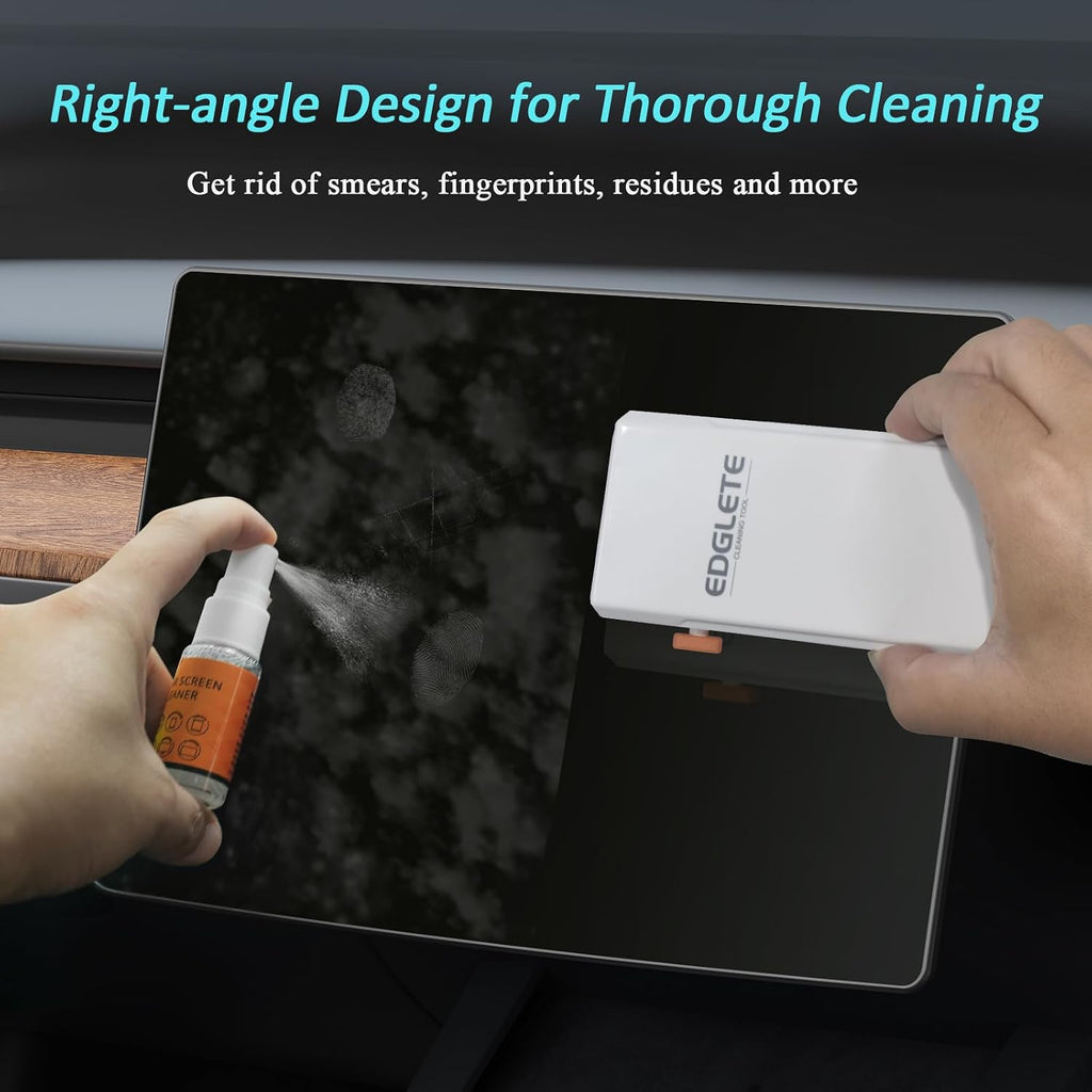 Car Screen Cleaner Spray and Wipe, Car Interior Cleaner Detailing Kit Screen Cleaning Tool for Touchscreen Display