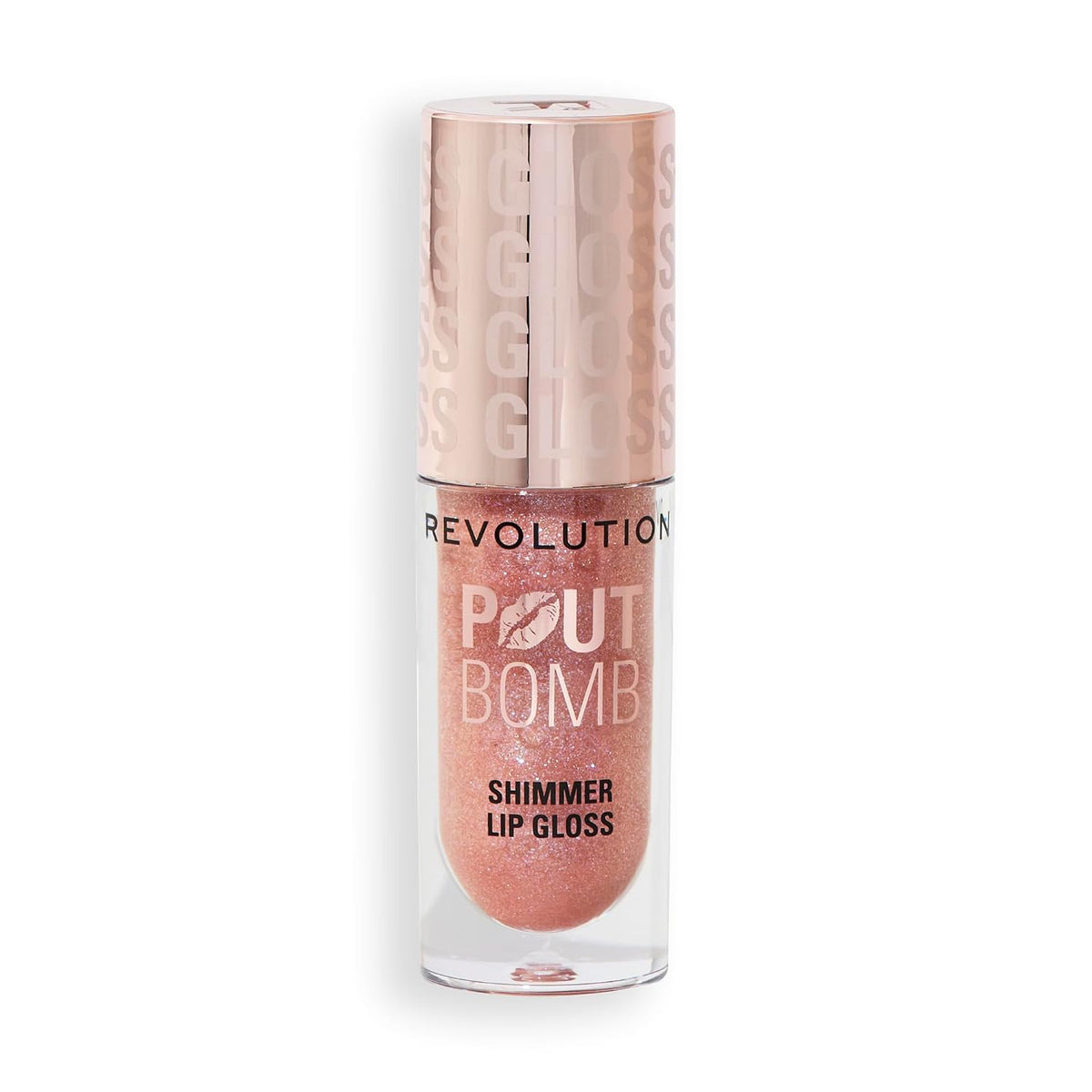 Revolution Pout Bomb Shimmer Lip Gloss, Glimmer Nude