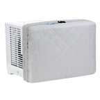 Grey Indoor AC Cover with Cotton Padding - Keep Warm & Dustproof Protective Case for Window Air Conditioners