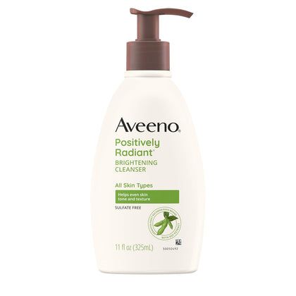Positively Radiant Brightening Facial Cleanser with Moisture Rich Soy Extract, Helps Even Skin Tone & Texture While