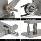 NACX M4 Hex Socket Shoulder Bolts, 5mm Shoulder Dia 6mm Shoulder Length, 304 Stainless Steel, 15Pcs, Silver, C935-939