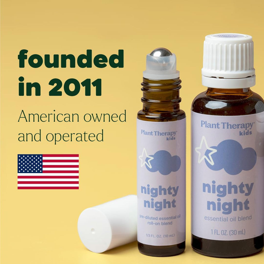 Kids Nighty Night Essential Oil 10 mL Pre-Diluted Roll-On | Blend for Sleep, Pre-Diluted Roll-On for Convenience
