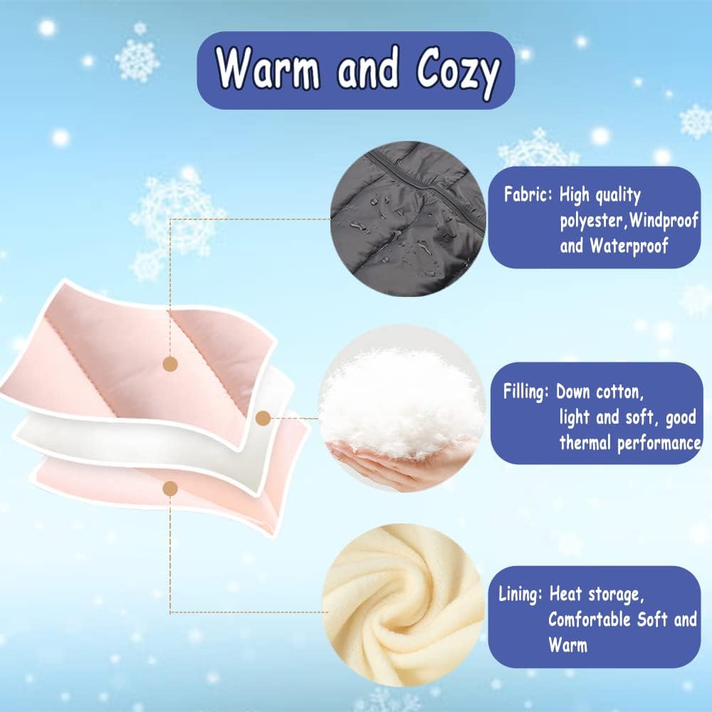 Infant Toddler Snowsuit Cute Baby Bear Suit Newborn Winter Coat Warm Hooded Jumpsuit for Boys Girls
