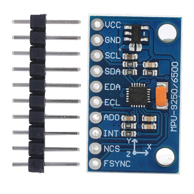 GY-9250 9-Axis Motion Tracking Module 16 Bit Gyroscope Accelerometer Magnetometer Sensor Module 3-5V IIC Communication for Robotics‌(GY‑9250)