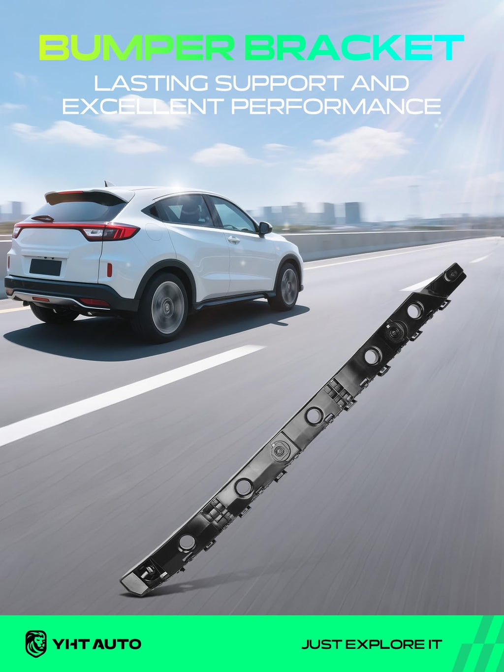 YHTAUTO Rear Driver Side Bumper Bracket for Nissan