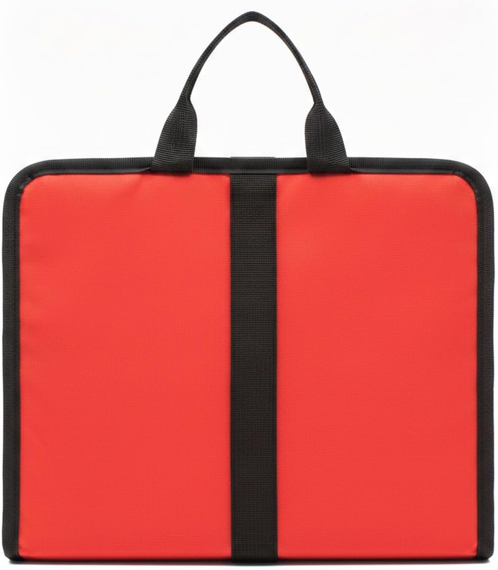 Orange Nylon Rope Bag - Open-Top Storage for Climbing Ropes, Cords & Webbing - Compact Organizer