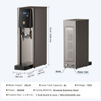 1800W Commercial Countertop Hot Water Dispenser, 20L/H Rapid Heating