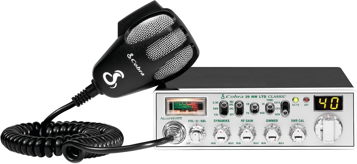 29 NW AM/FM Classic Professional CB Radio - Easy to Operate Emergency Radio, Travel Essentials, Instant Channel 9/19