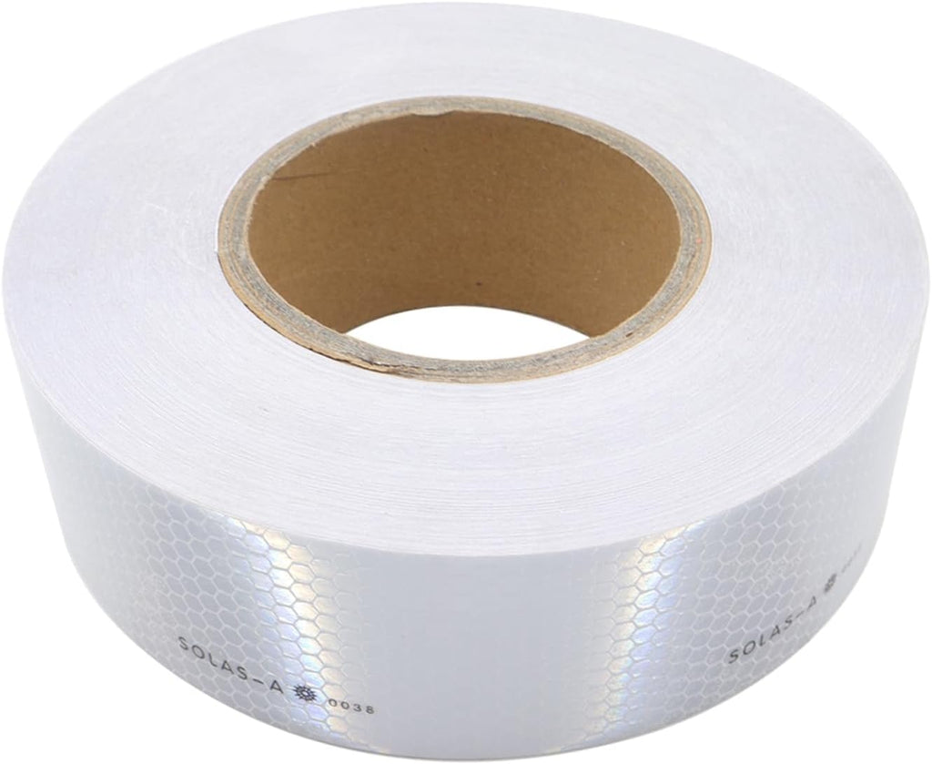 Solas Marine Reflective Tape High-intensity Reflectivity, SOLAS Grade Silvery White Waterproof, Safety Warning Tape