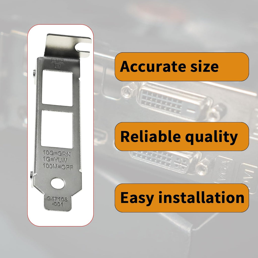 Low Profile Short Bracket Compatible with Intel X550-T2 X540-T2