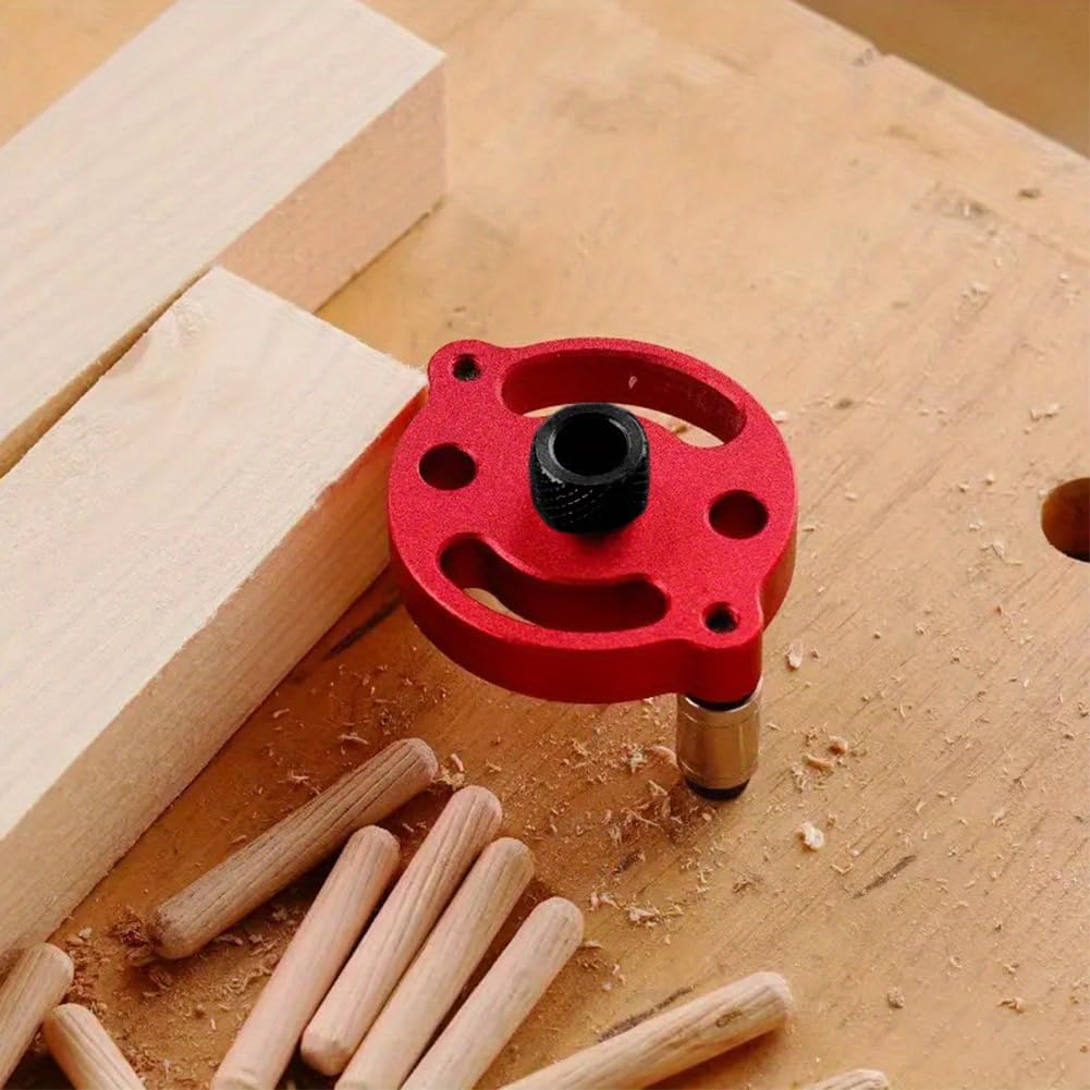 Drill Guide Locator Self Centering Doweling Jig, 3/4/5/6/7/8/9/10mm Self Center Dowel Jig Handheld, Straight Holes