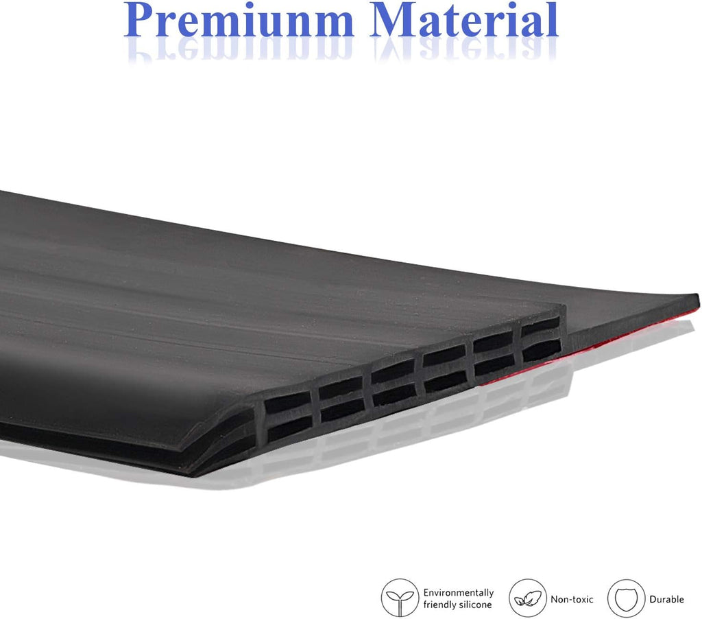 [New Upgrade] Huge Gap Door Draft Stopper, 3.4" W Widened Door Sweep Seal Gap Up to 1.8" for Interior & Exterior