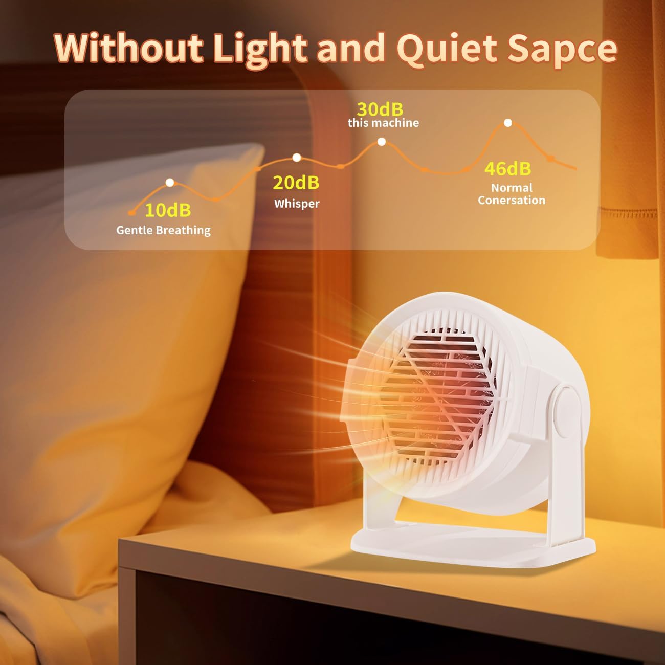 Mini Space Heater, 400W/600W Portable Heater | Indoor Use