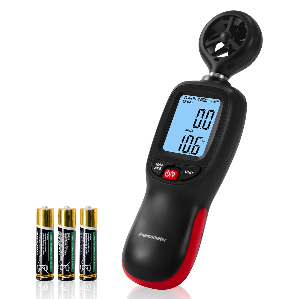 DA-01 Anemometer, Wind Speed Meter and Temperature Monitor