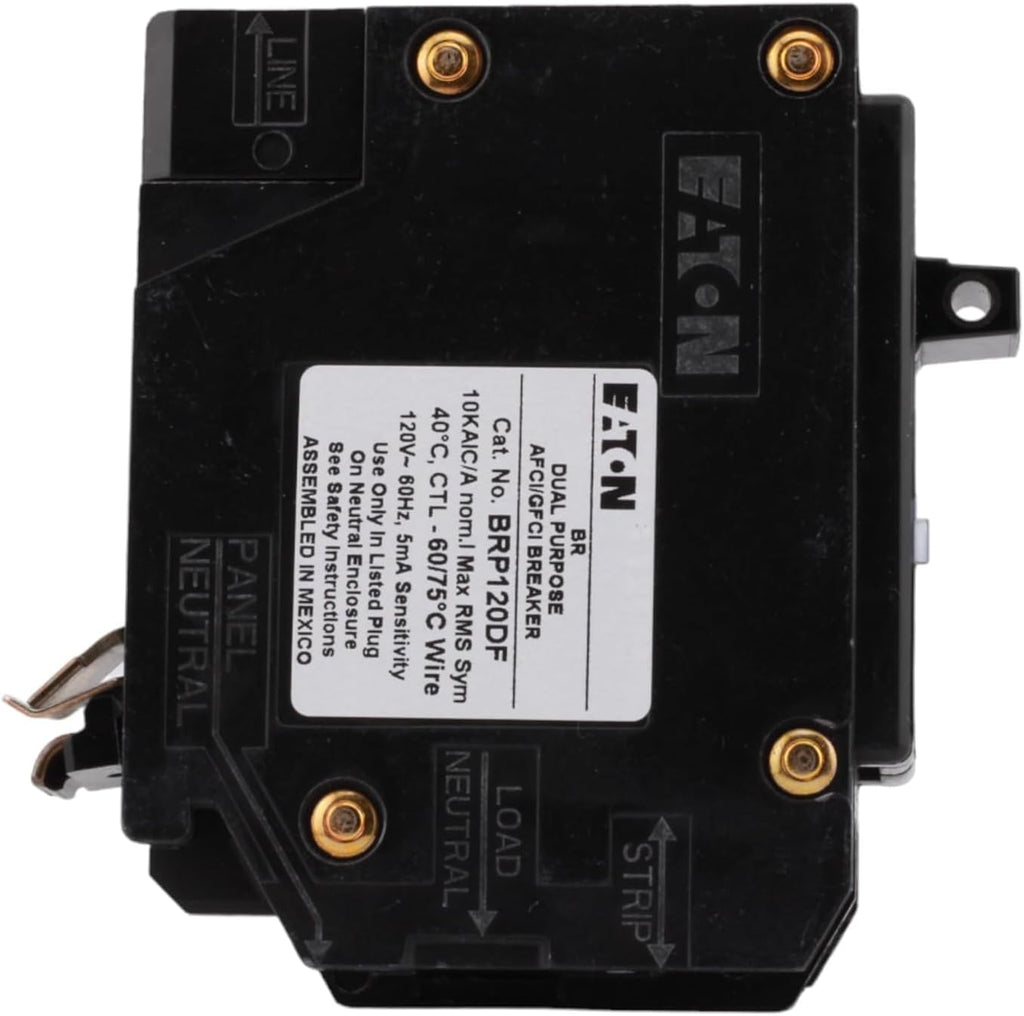 Cutler-Hammer Eaton All In One Breaker Plug On Neutral Arc FaultGround FaultOvercurrent Protection 20amp