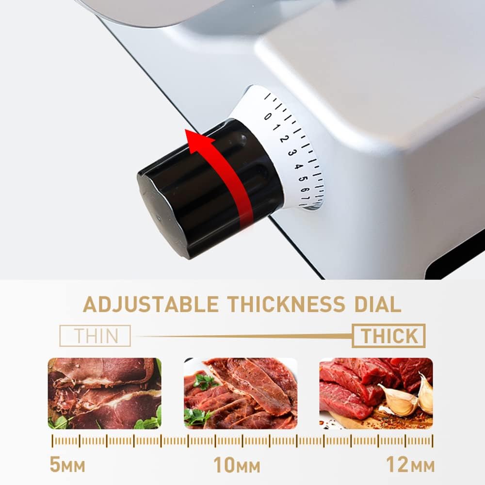 Commercial Meat Slicer 10 inch Electric Food Slicer Frozen Meat