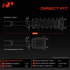 A-Premium Front Complete Struts with Coil Spring Compatible with Lexus