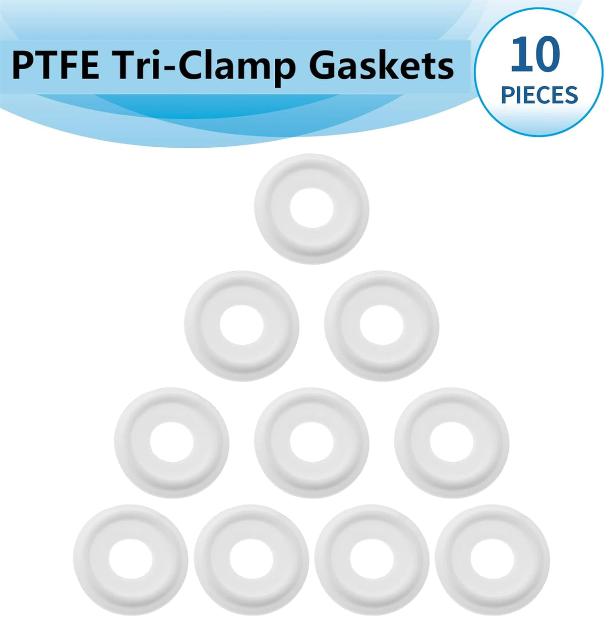1/2" Tri Clamp Gasket, 10Pcs